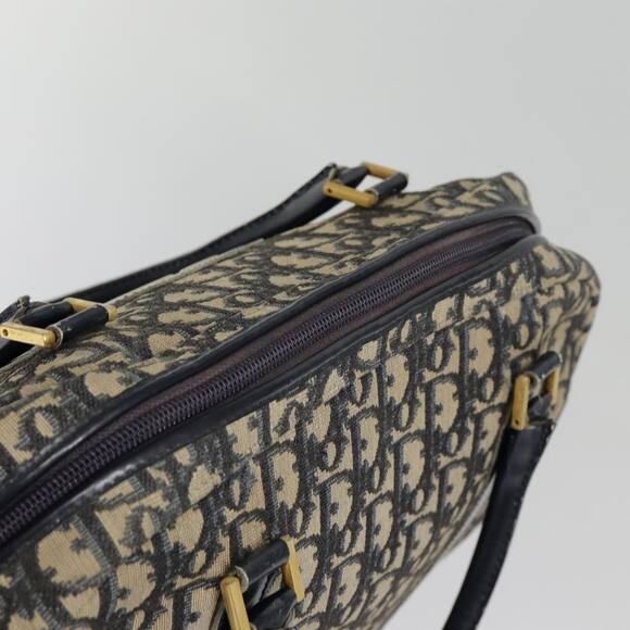 DIOR Trotter Canvas Hand Bag Navy Gold - Picture 6 of 12